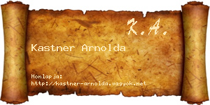 Kastner Arnolda névjegykártya